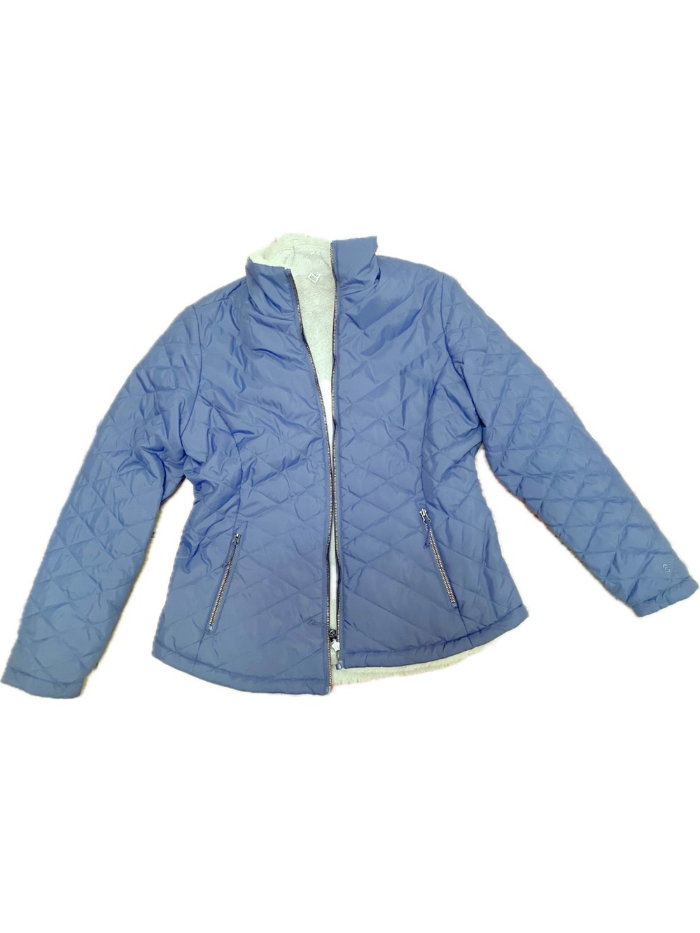Free Country Blue Quilted Puffer Jacket Women's - Size Medium